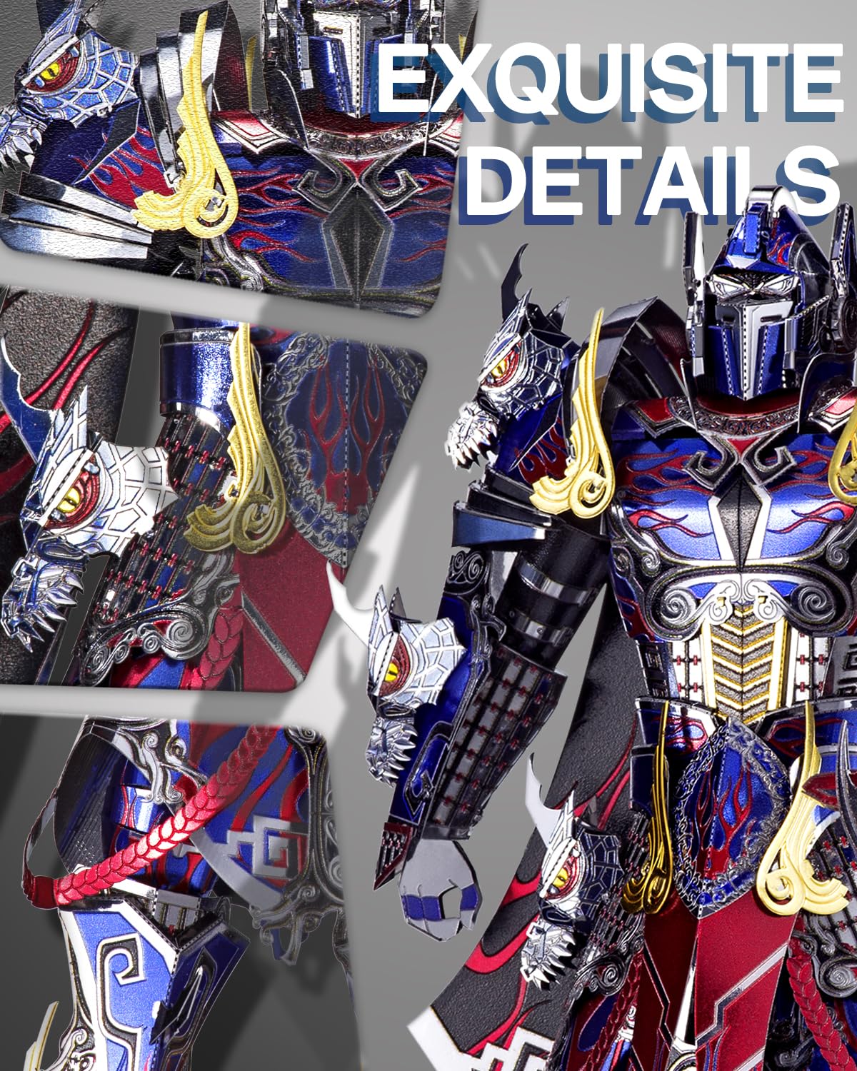 Piececool Titan figure assembly highlights snap together design without glue.