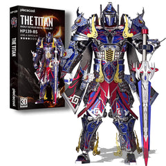 Piececool Titan figure box view highlights premium metal puzzle packaging.