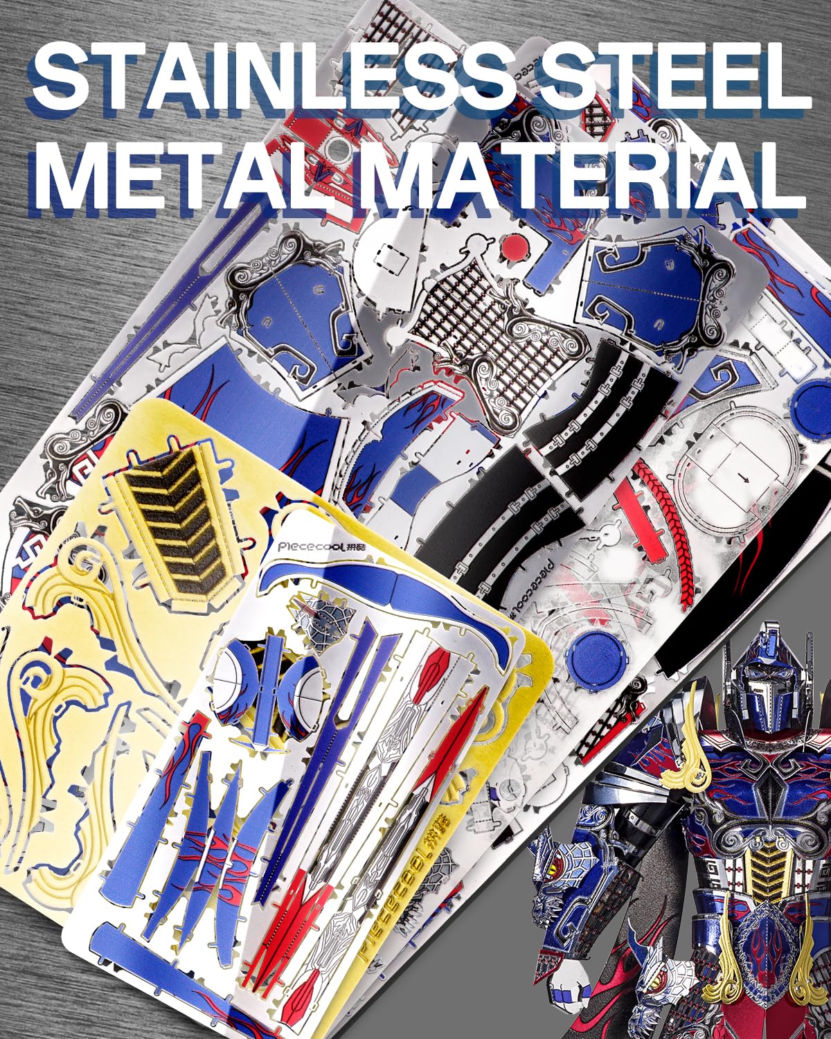 Piececool Titan figure instruction details help you follow steps accurately.