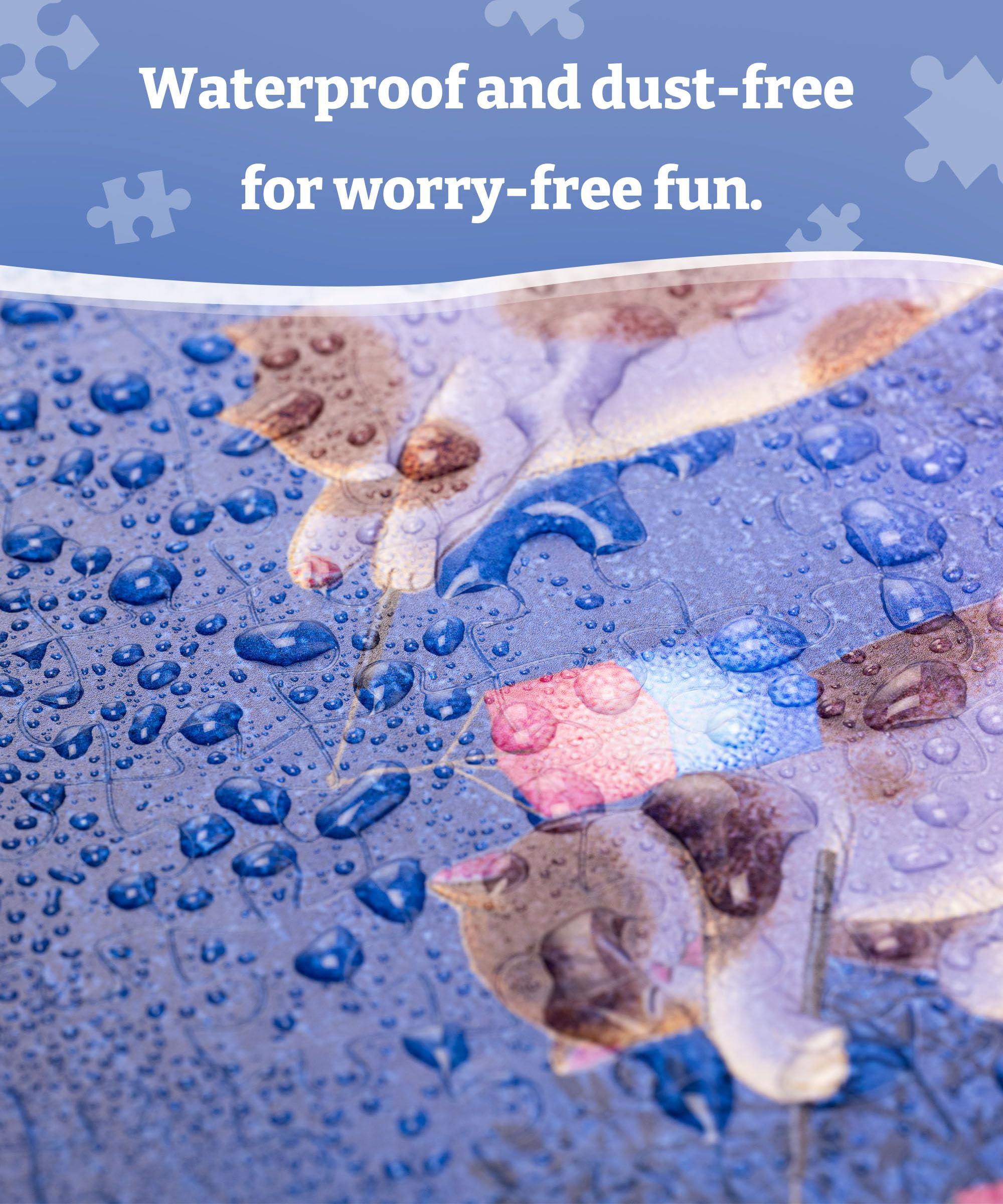 PieceRelax waterproof and dust-free construction supports versatile play.