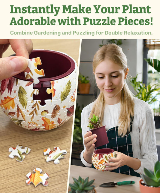 PieceRelax puzzle interlock close-up shows sturdy joints without glue