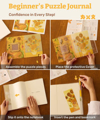 PieceRelax art-inspired design supports creative expression in journaling