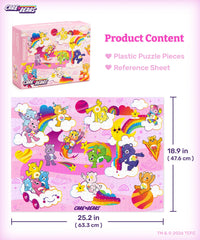 PieceRelax Care Bears pink galaxy puzzle surface-shot for immersive leisure.