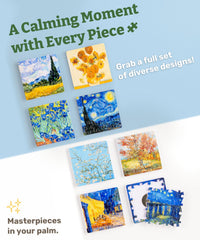 PieceRelax magnet puzzle pattern 3 on refrigerator for engaging breaks