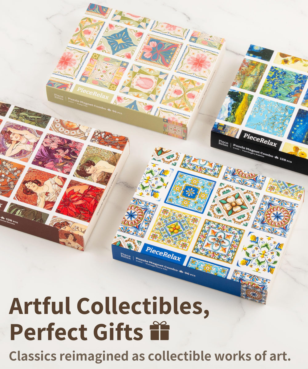 PieceRelax 8-pattern magnets offer varied color challenges for focus