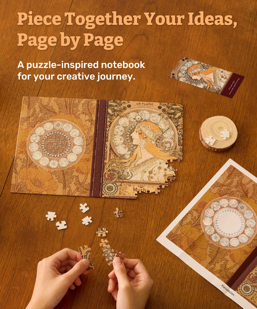 PieceRelax notebook bookmark with quotes to spark journaling inspiration
