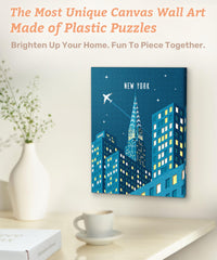 PieceRelax Retro Wild Rose canvas puzzle; a nostalgic focal point for any wall.