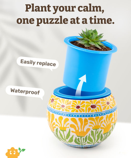 PieceRelax Summer Blossoms pattern brightens indoor decor with color.