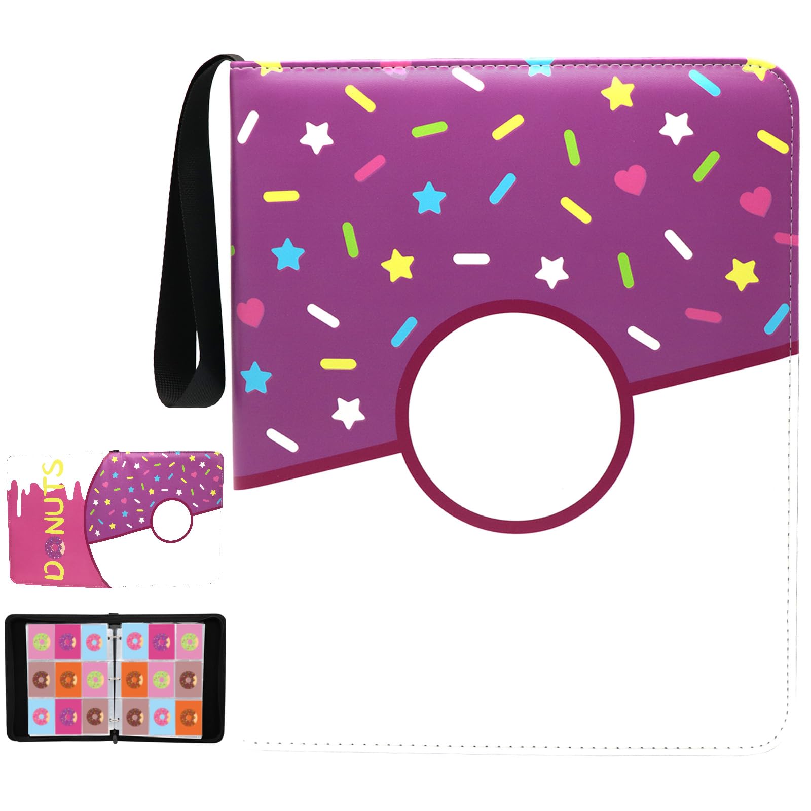 Piefectpie 9-pocket card binder full view, ideal for organizing a large card collection