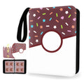 Piefectpie pink donut binder cover showing durable PU leather and stylish design for card collection