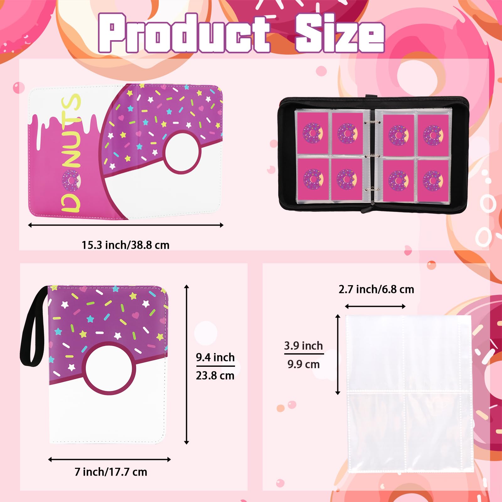 Piefectpie PU leather binder is durable, waterproof, and easy to clean.