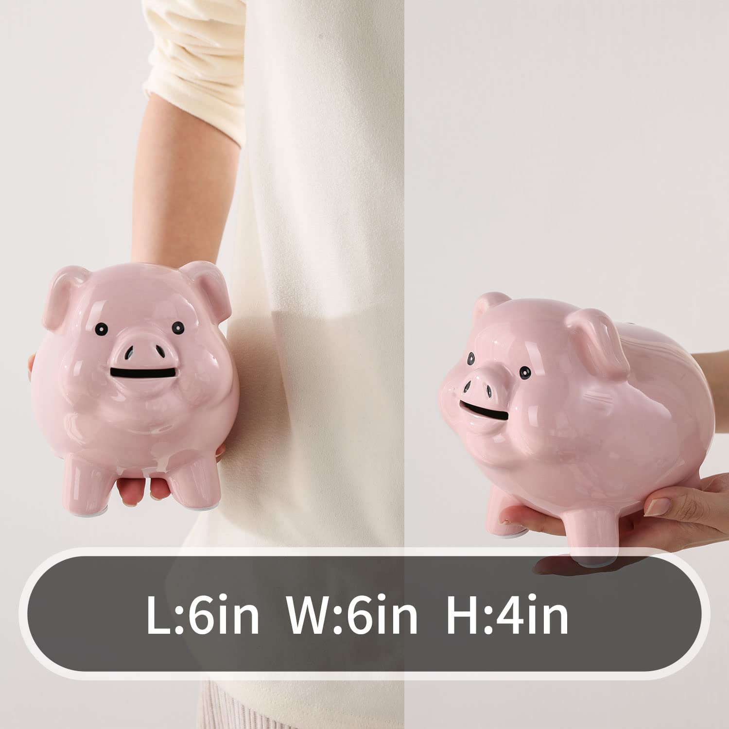 PIG WORLD ceramic piggy bank kid-friendly saving companion