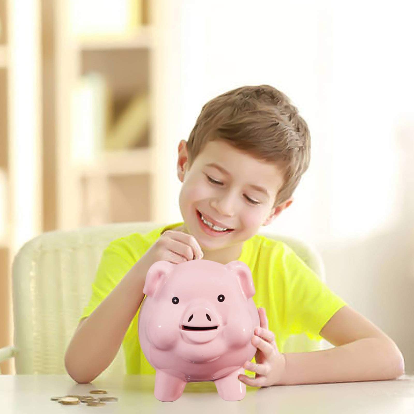 PIG WORLD piggy bank doubles as chic home decor piece