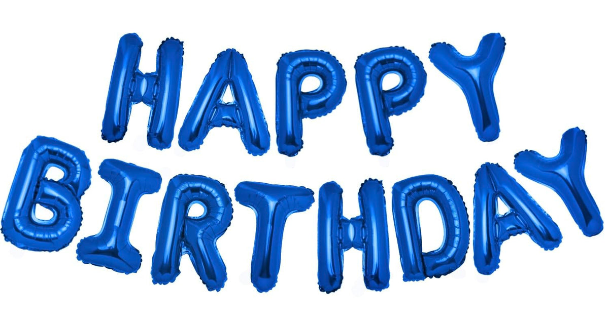 PIGETALE 16-inch royal blue banner letters for festive birthday décor.