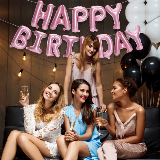 PIGETALE 3D aluminum foil birthday letters that shine and last through celebrations