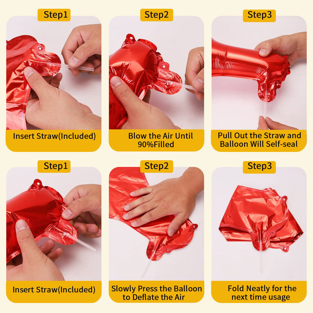 Pigetale eco-friendly aluminum foil balloons for reusable decor