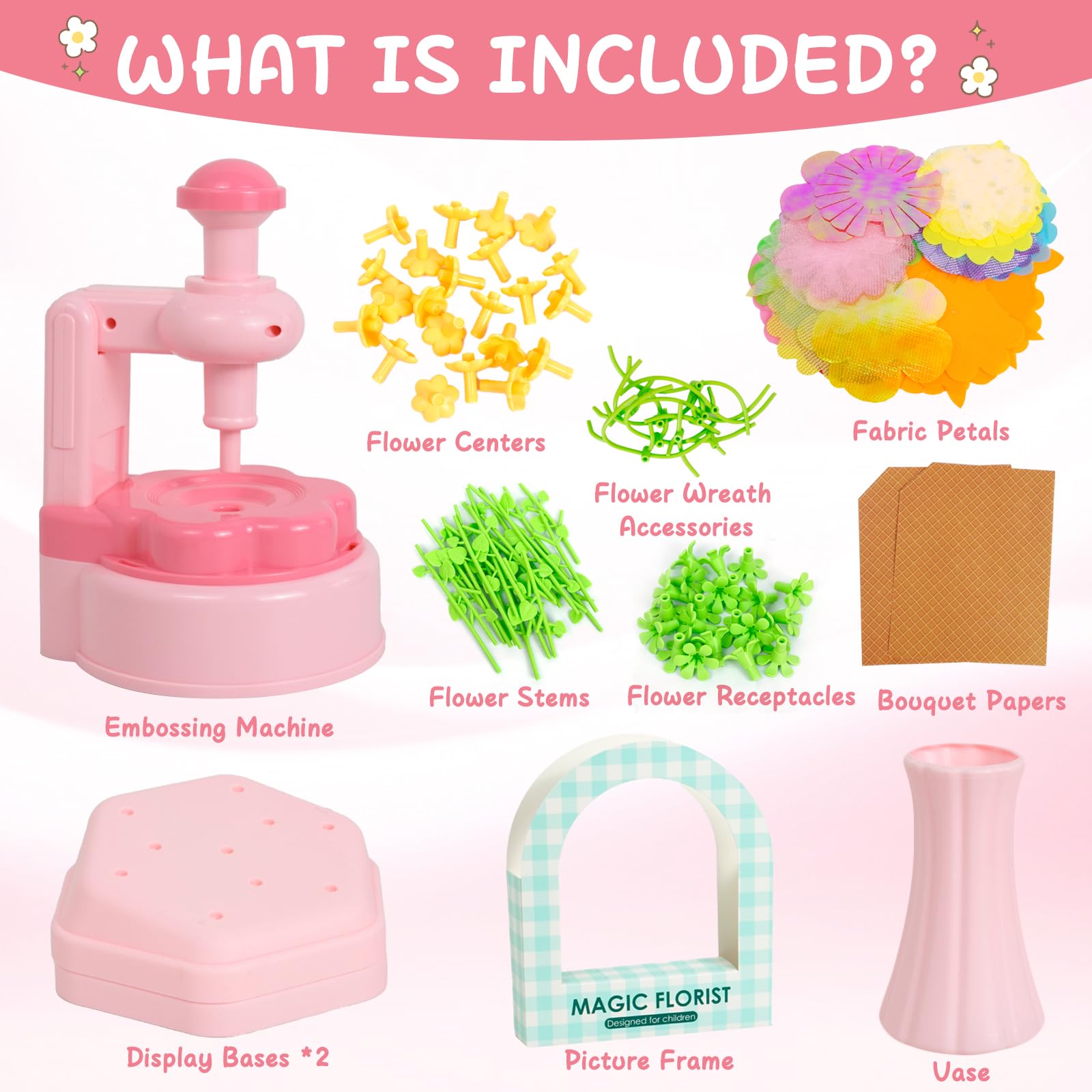 PIGETALE colorful fabric flower pieces for creative crafts