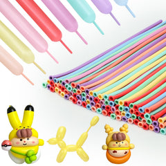 PIGETALE pastel long balloons 260-pack for vibrant balloon garlands and animals
