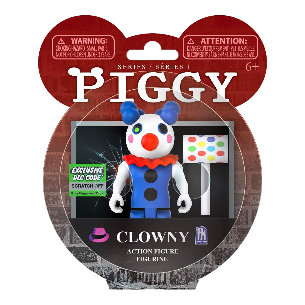 PIGGY Clowny action figure poseable 3.5-inch for dynamic display and play