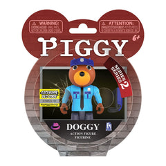 PIGGY Officer Doggy Series 2 action figure in a dynamic pose for display