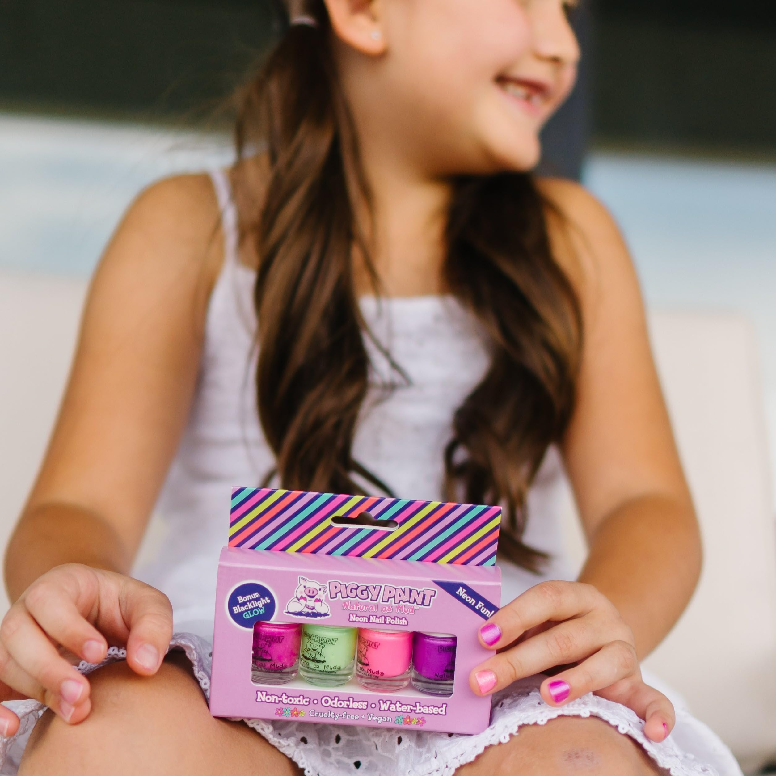 Piggy Paint blacklight glow packaging hints at exciting glow-in-the-dark nails