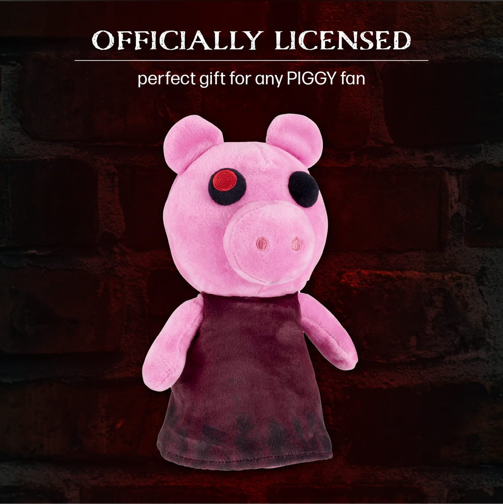 PIGGY plush Series 1 side view highlighting detailed stitching for durability