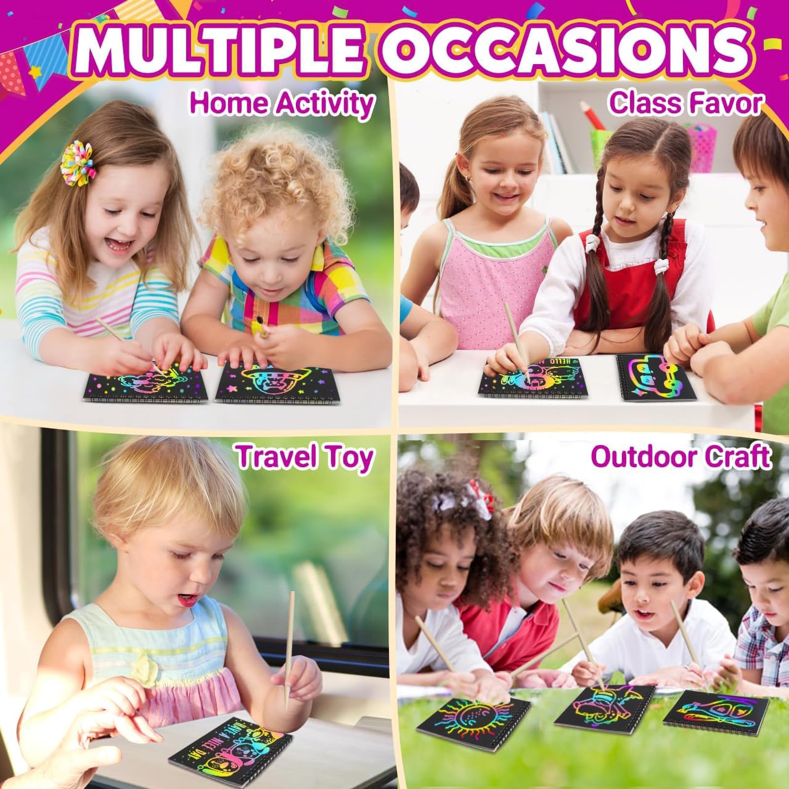 Pigipigi Kids clear plastic bags for party favors and gifting