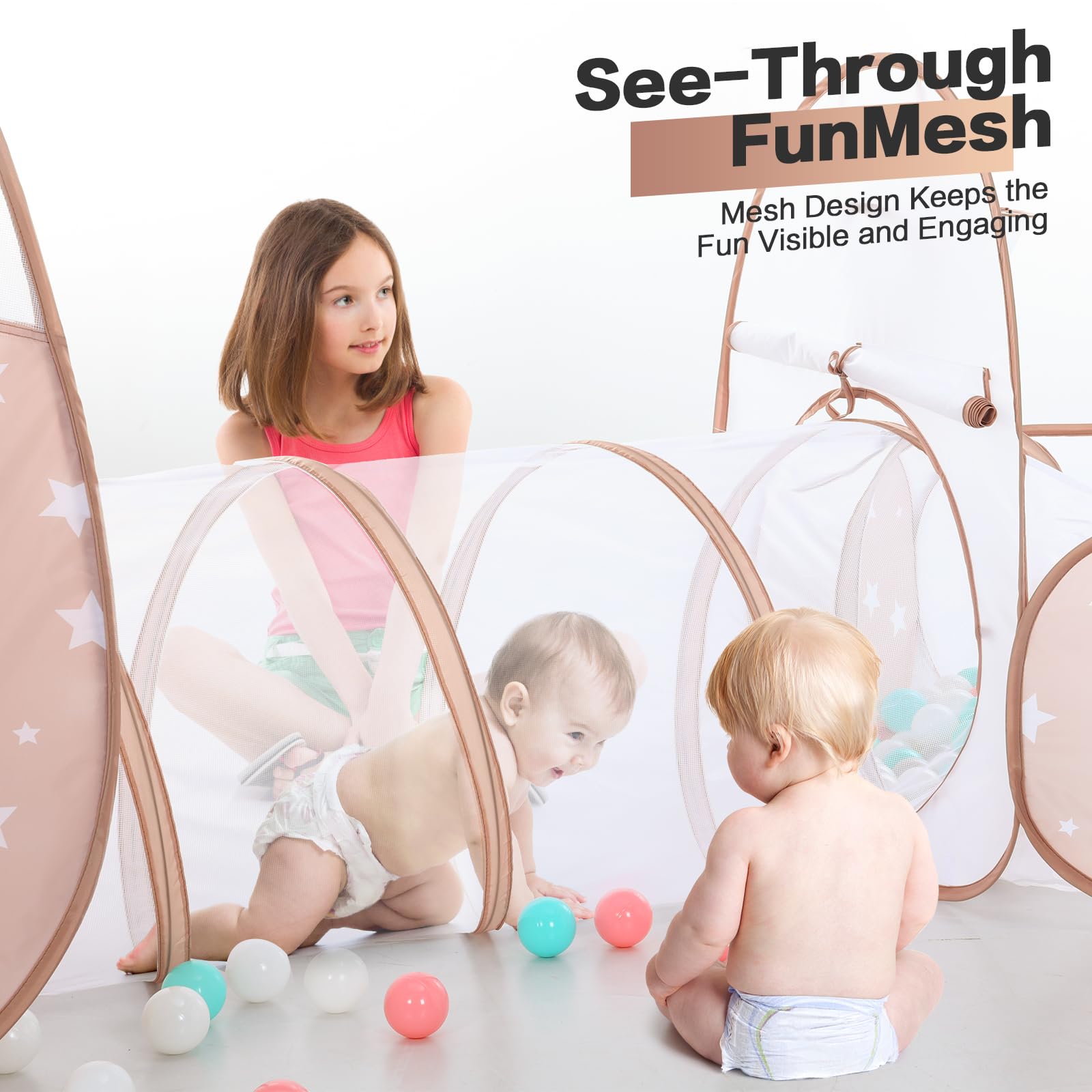 PigPigPen ball pit offering a tactile space for toys and exploration.