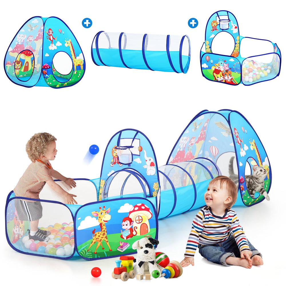 PigPigPen Jungle 3in1 play tent assembled for indoor imaginative play.