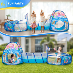 PigPigPen Mermaid child enjoys spacious play area with friends.