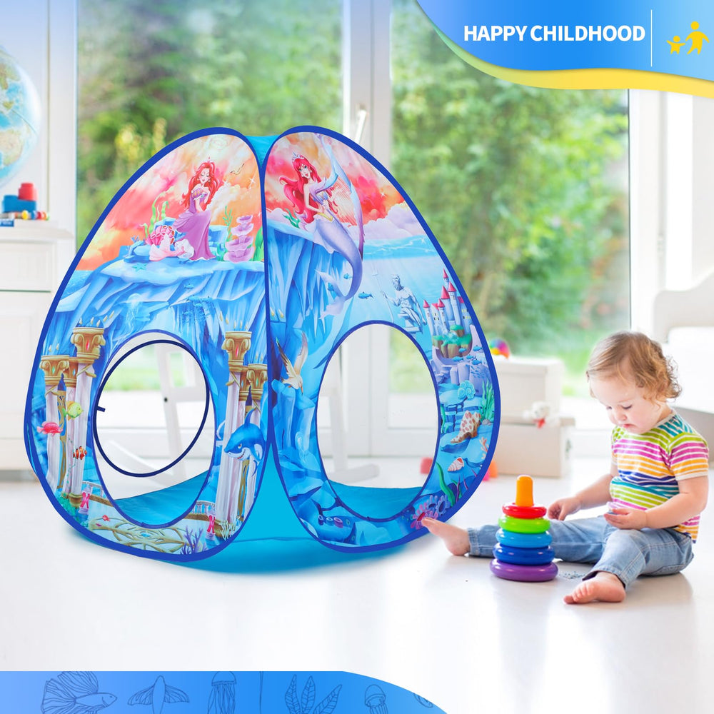 PigPigPen Mermaid setup outdoors shows versatile play space on grass.