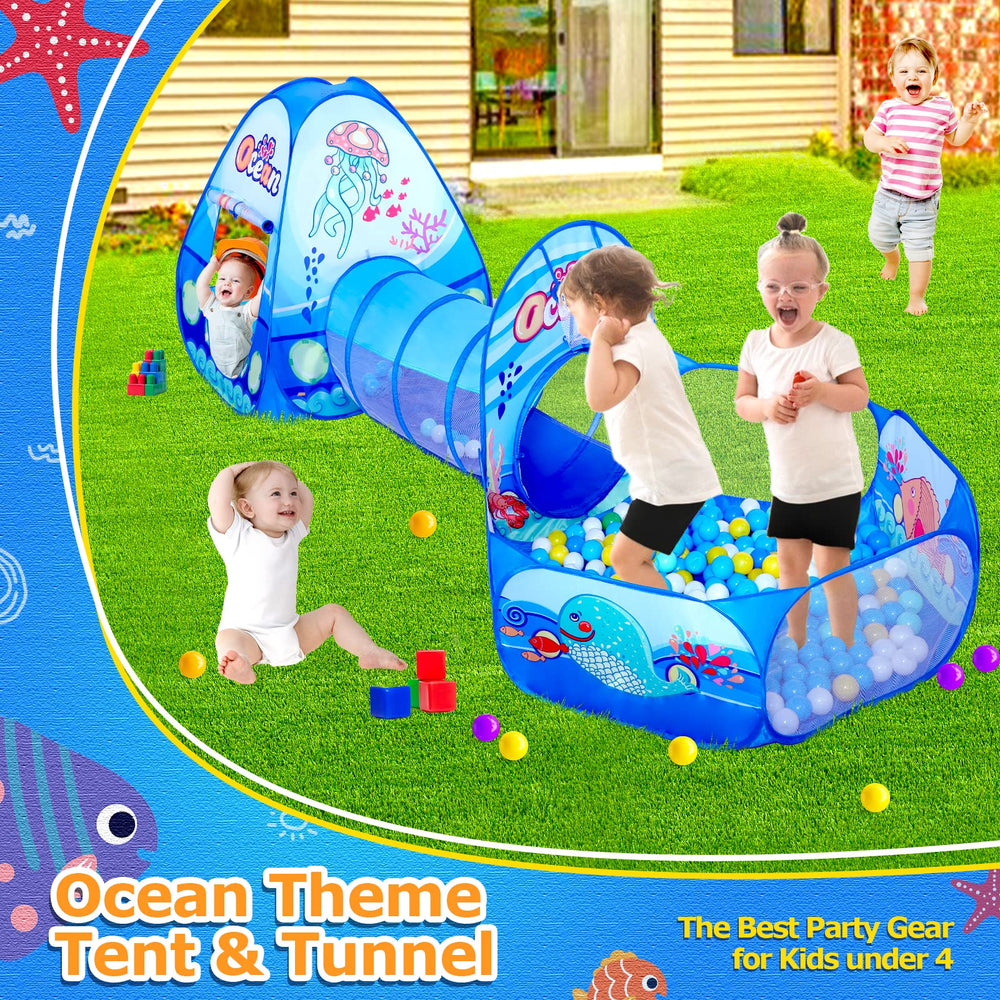 PigPigPen ocean theme fabric and safety features ensure cozy play
