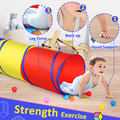 PigPigPen pop-up tunnel corner bend shows sturdy stitching and safety