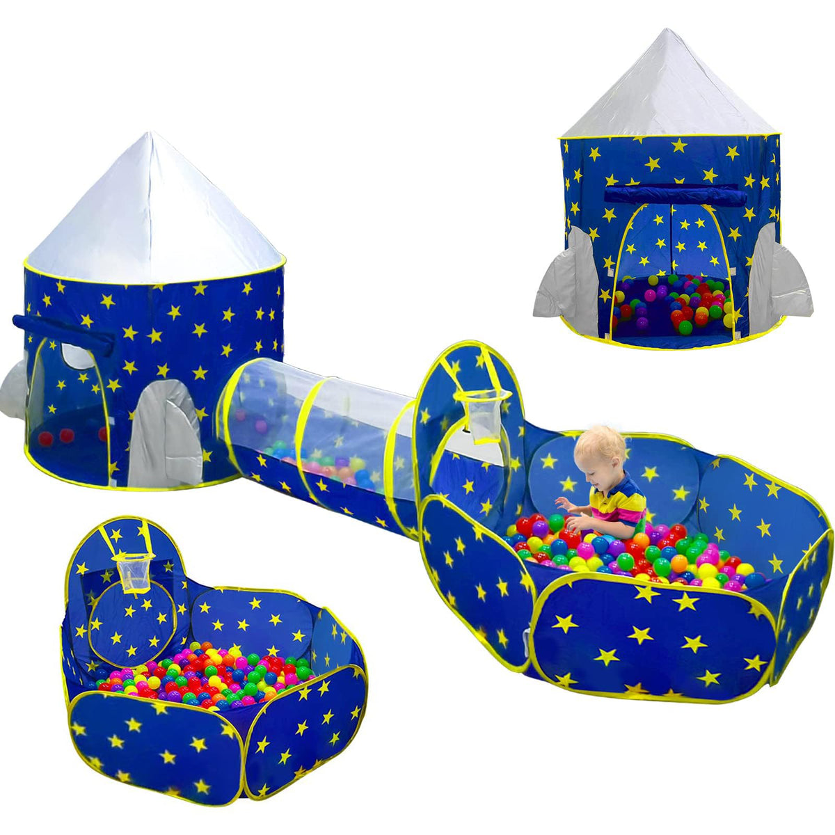 PigPigPen Space World 3in1 tent set engages kids with imaginative play indoors