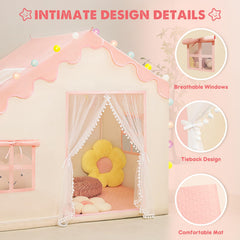 PIIKAGO play tent ball lights inside create a magical ambience.