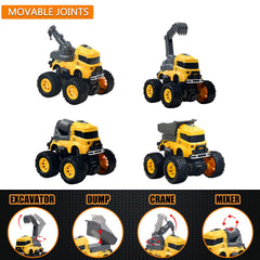 PIIOSER push-and-go truck set illustrating friction-powered movement