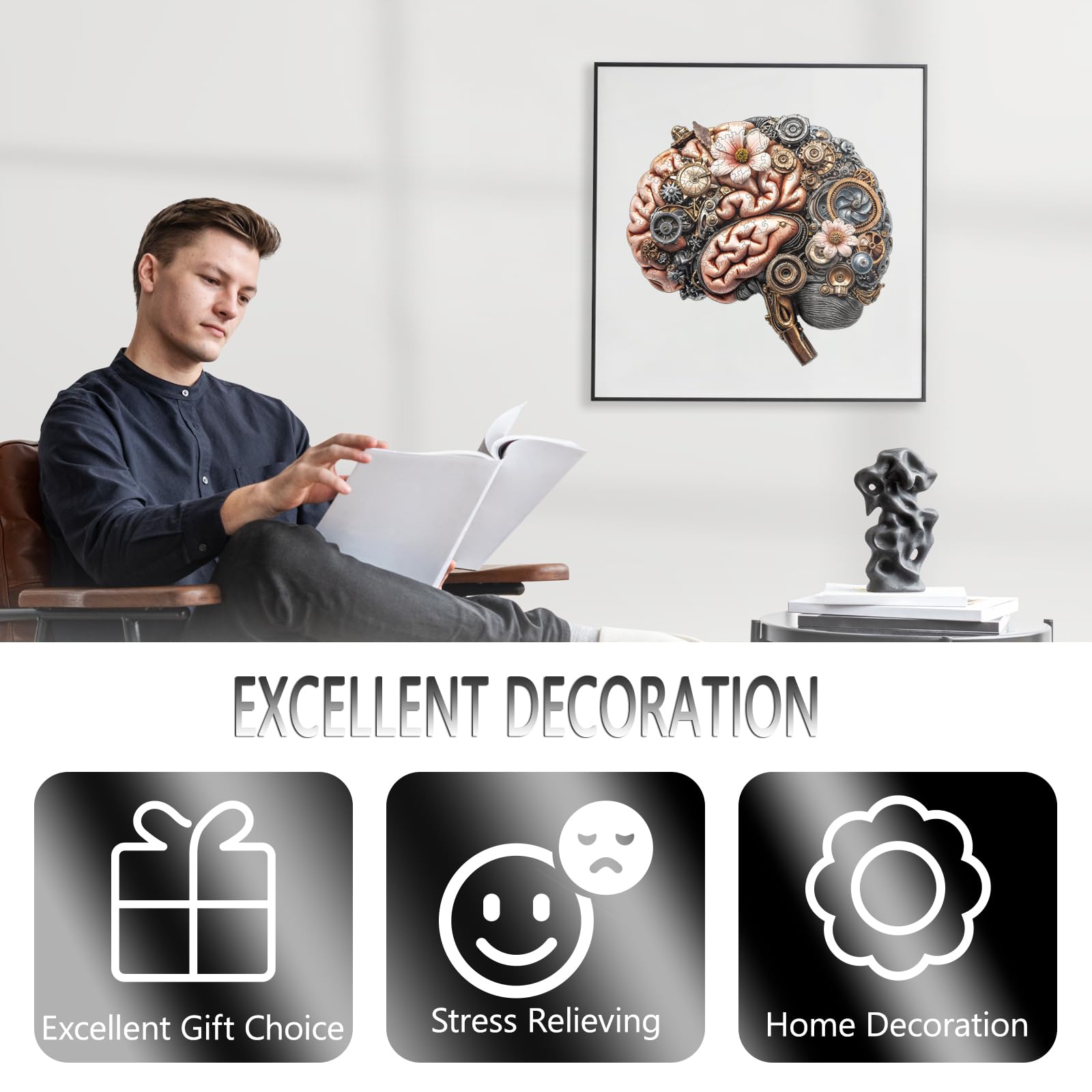 Pijesaksa adult wooden puzzle wall art for stylish interiors.