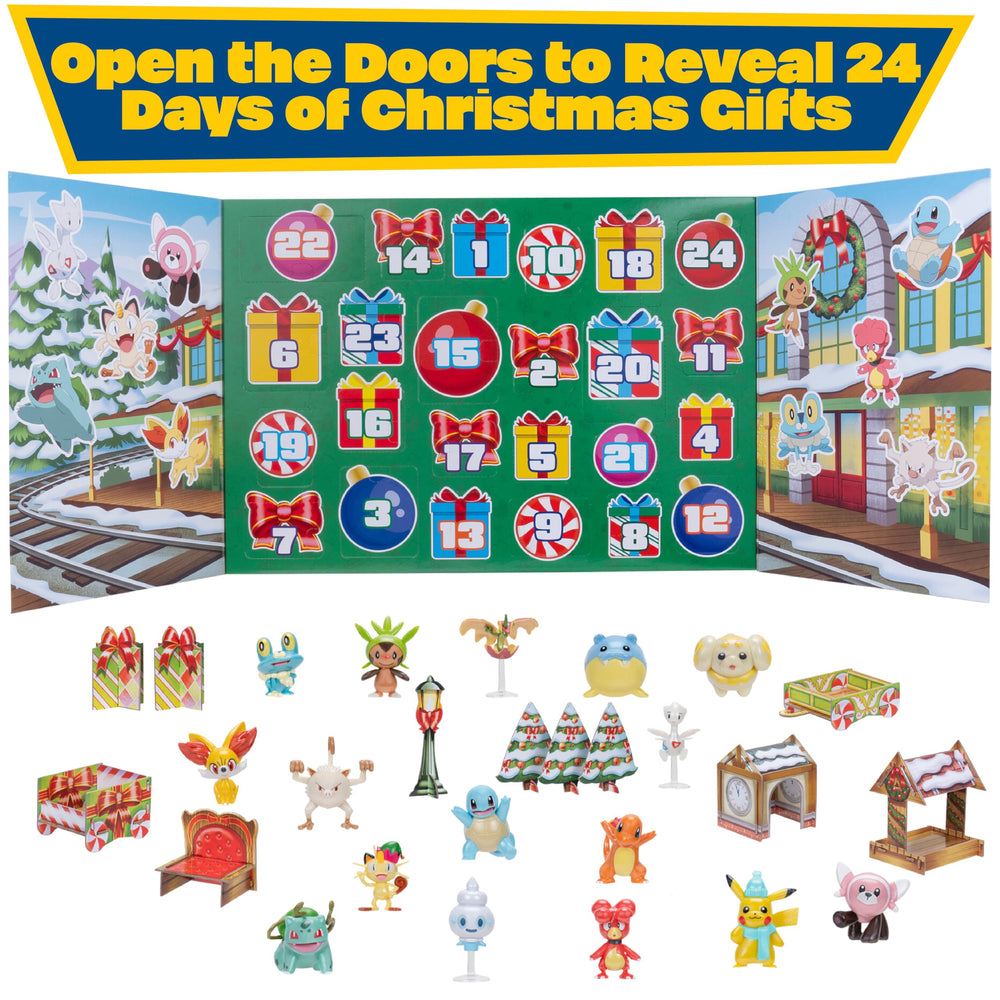 Pikachu 2-inch figure behind a door, ideal for daily unboxings