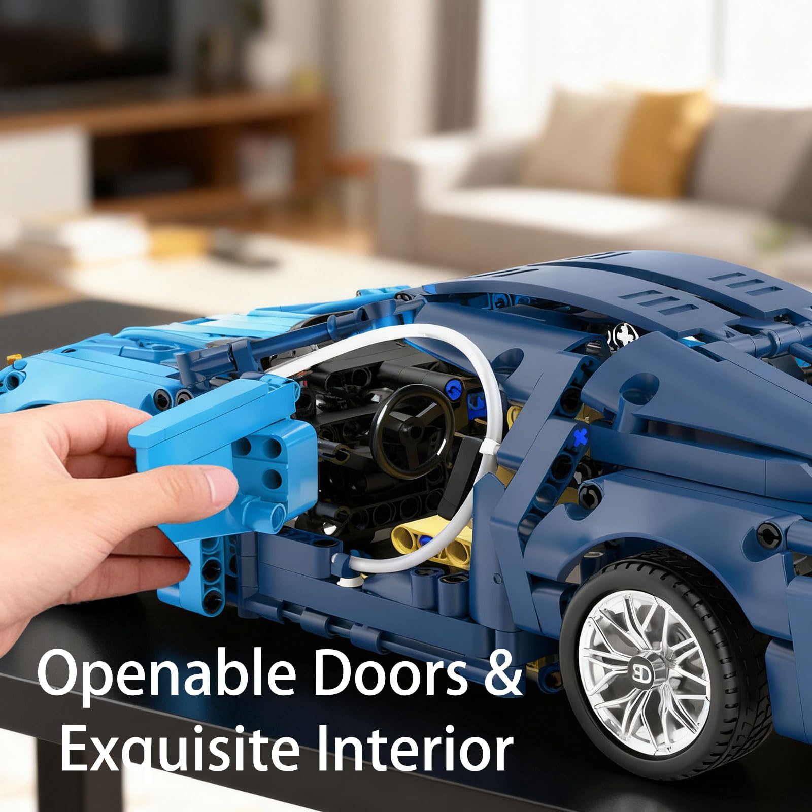 PIKARO model interior and engine hood with intricate detailing.
