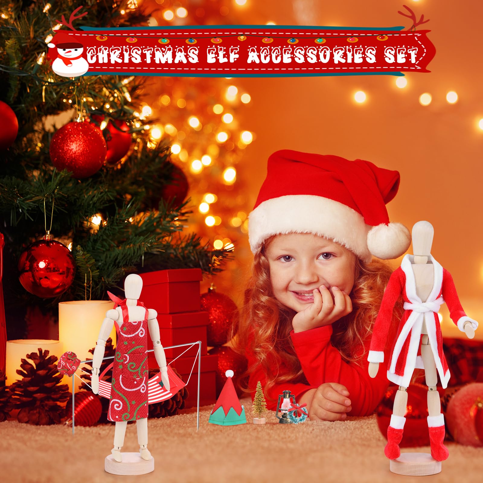Piklodo elf doll hammock for easy holiday setup.