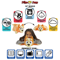 Pillow Pets Bingo reading companion for stories and study.
