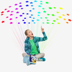 Bluey Sleeptime Lite showing three rainbow color modes for ambience