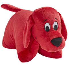 Pillow Pets Clifford face close-up showing soft plush texture for cozy hugs