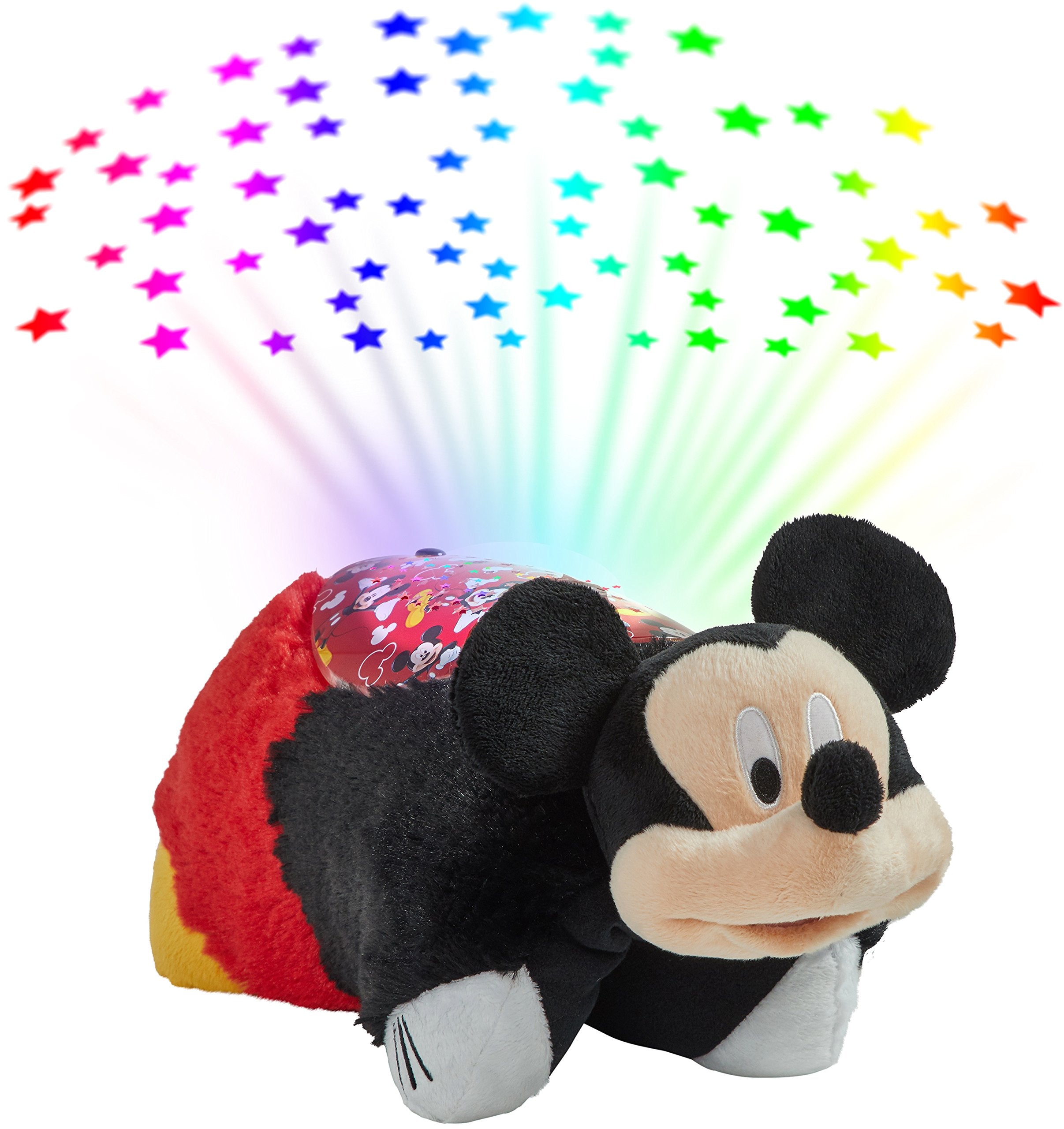 Pillow Pets Mickey Mouse Sleeptime Lite plush figure, comforting bedtime companion.