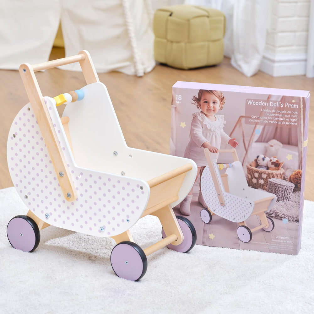 Pillowhale 2-in-1 doll stroller and shopping cart for imaginative play.