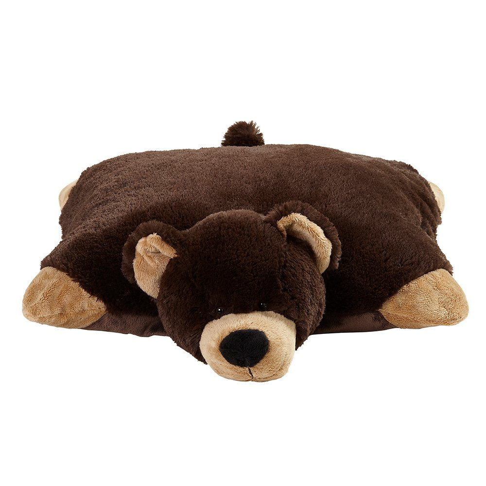 Pillow Pets Mr. Bear travel companion ready for car or plane trips