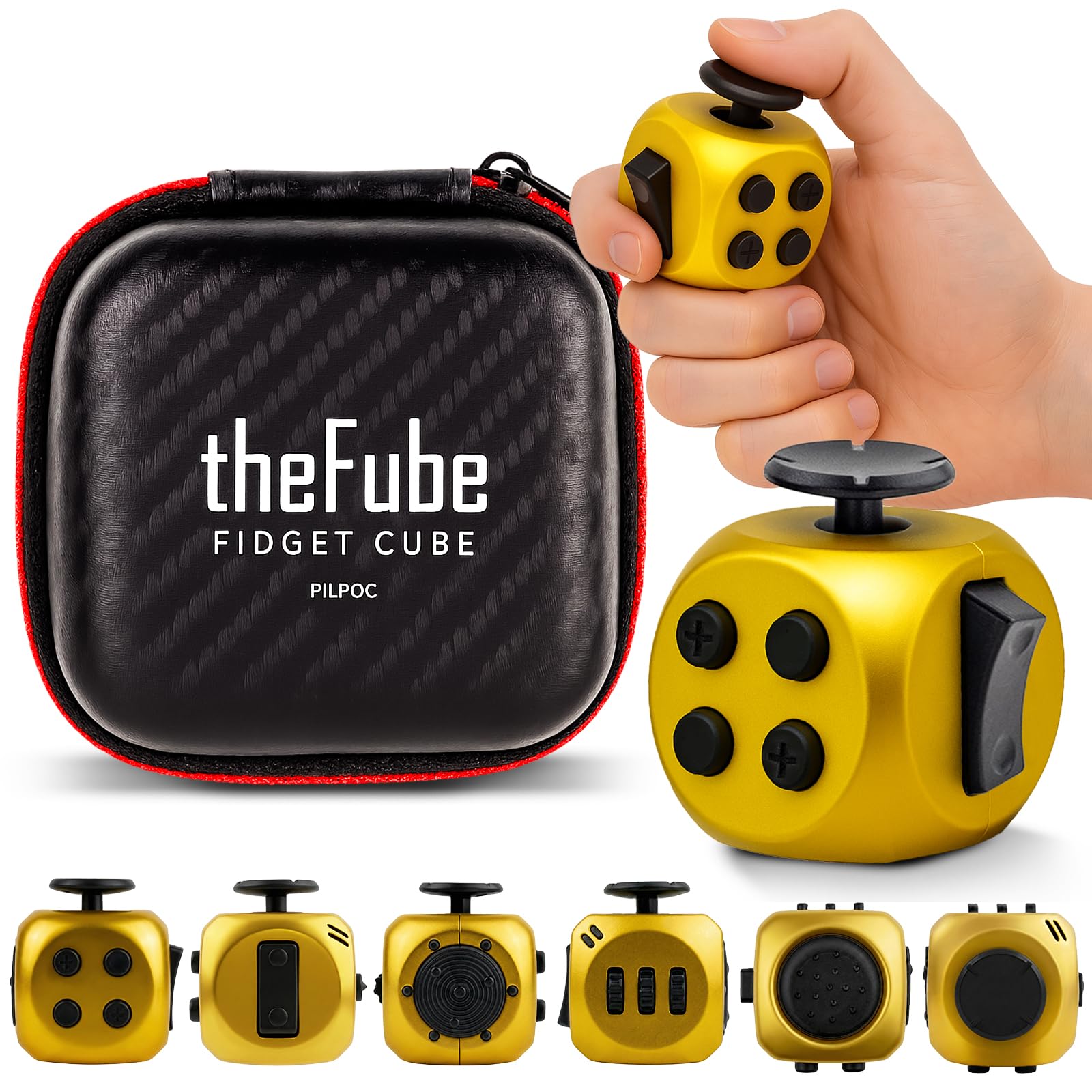 PILPOC theFube fidget cube infinity supports focus and mindfulness anywhere.