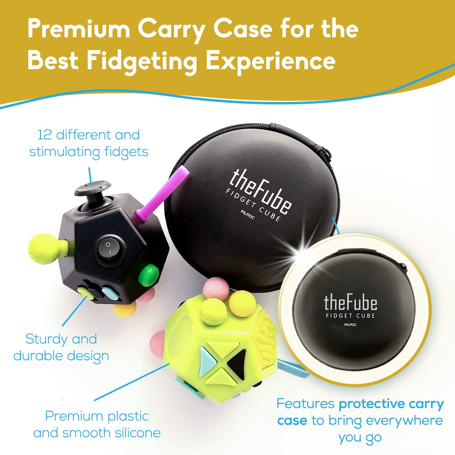 PILPOC TheFube in-hand use demonstrates pocket-friendly stress relief during work or study