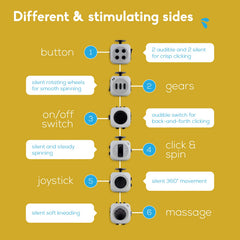 PILPOC theFube silent sides for discreet fidgeting in class or meetings.