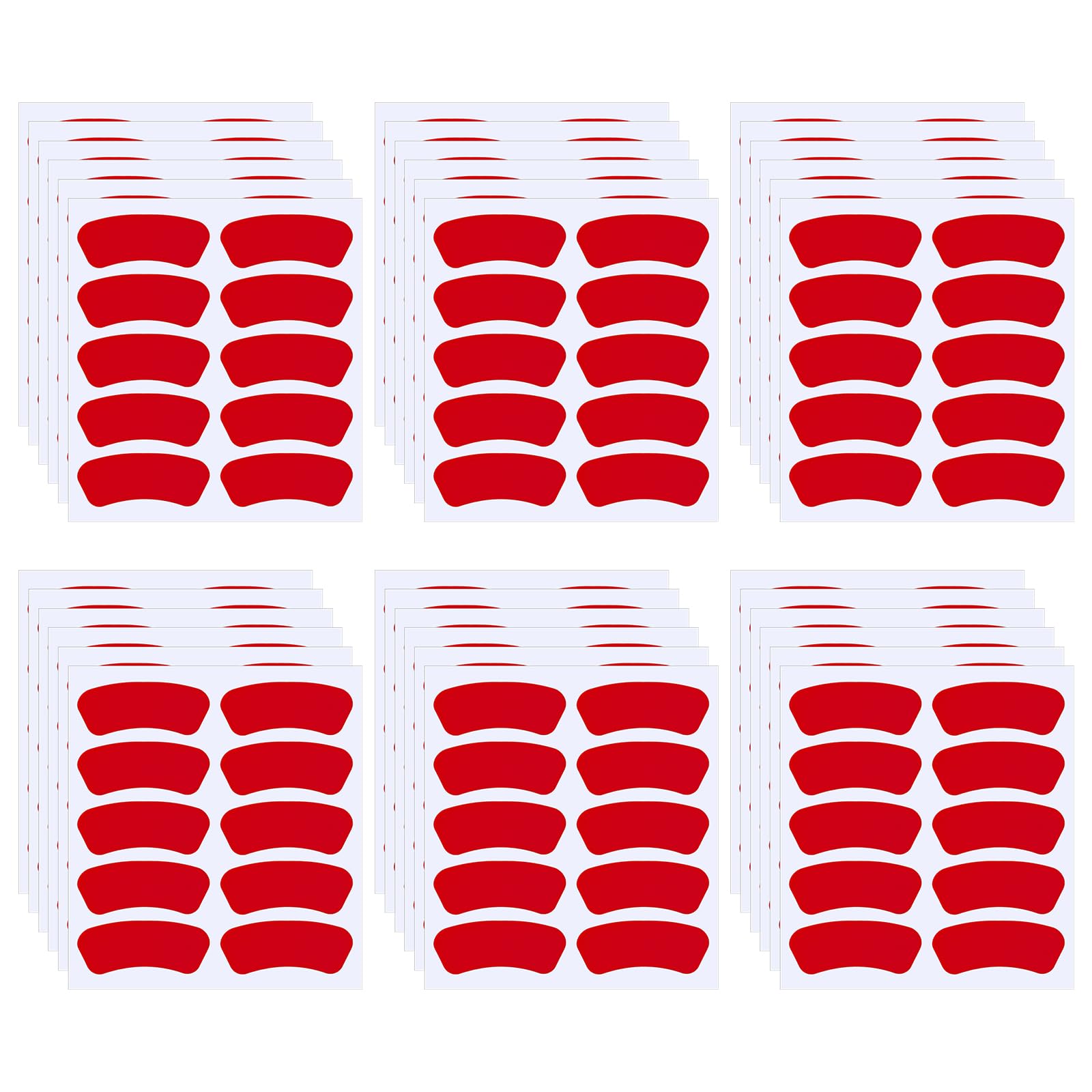 Pimoys red eye black stickers pack front view enhances team spirit for game day
